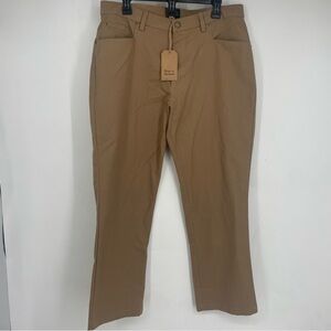 NEW Texas Standard Chino Pants 36x30 Khaki Brown Western Stretch Lightweight